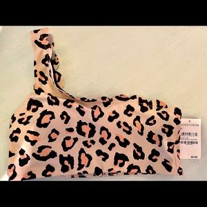 One shoulder swimsuit top